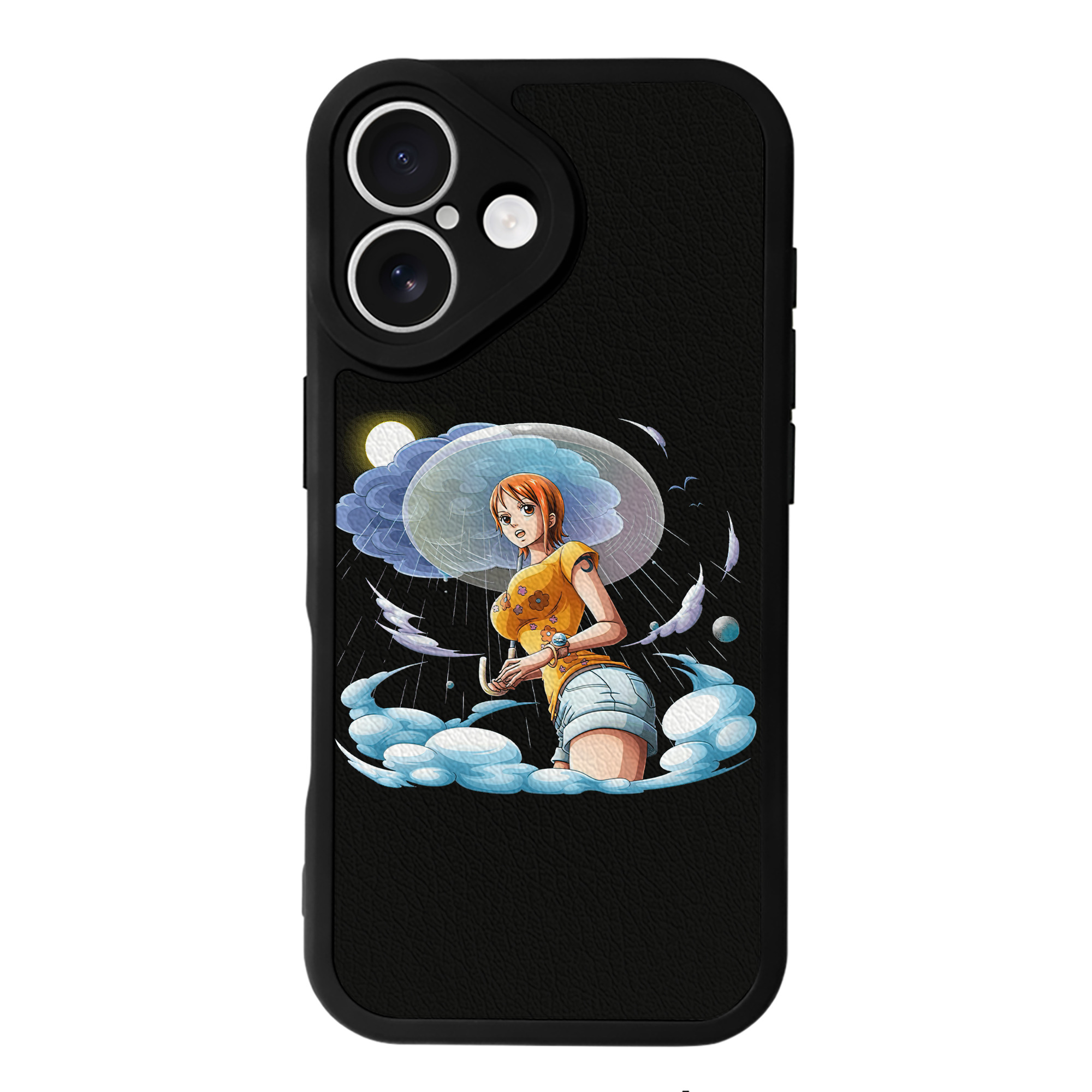 （画像用） ワンピース ナミ ONE PIECE Nami 【iPhone 16シリーズ対応】シリコンスマホケース（レザー調） 材質：シリコン